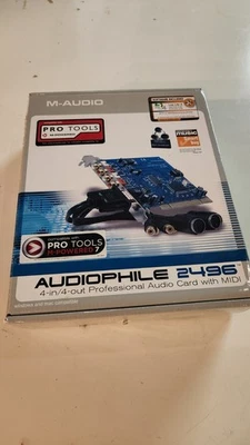 M-Audio 2496 4-in/4-out Professional Audio Card with Cable and CDs - Image 1 of 4