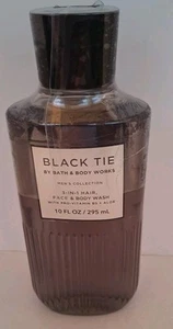 BATH & BODY WORKS BLACK TIE 3-IN-1 HAIR FACE & BODY WASH MEN'S 10 FL OZ/295 mL - Picture 1 of 5