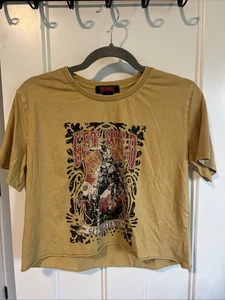 Rock & Roll Denim Crop T Shirt Small Womens ‘Get Wild Get Western’ - Picture 1 of 6