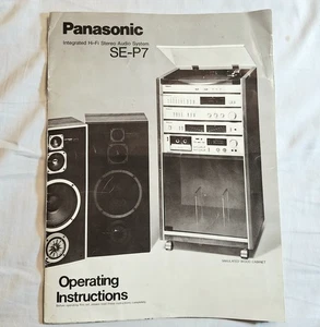 Vintage Panasonic SE-P7 Integrated HiFi Stereo Audio System Bedienungsanleitung - Bild 1 von 13