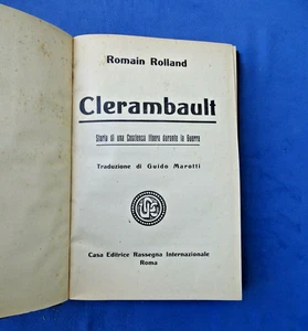 Romain Rolland Clerambault Storia Di Una Coscienza Libera Durante La Guerra 1921 - Imagen 1 de 2
