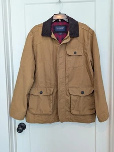 Roundtree &York Mens L Canvas Barn Jacket Chores Lined Pockets - Picture 1 of 17