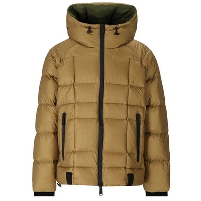 Dsquared2 Printed Logo Walnut Brown Hooded Down Jacket - Imagen 1 de 3