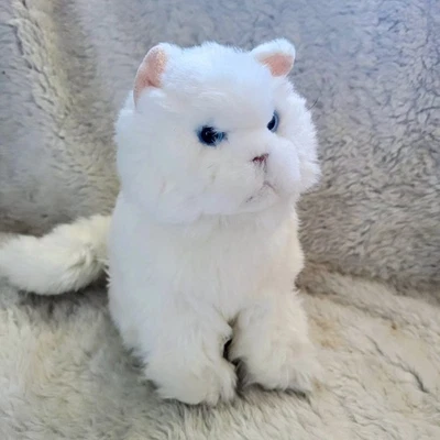 Ganz Webkinz Signature Series  (Gold W) 8" White Persian Cat WKSS2003 Plush - Image 1 of 4
