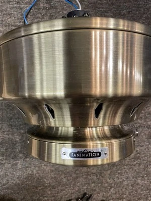 Fanimation Ceiling Fam Windpointe Motor,blade Arms-antique Brass-52”, #FP7500 - Image 1 of 4