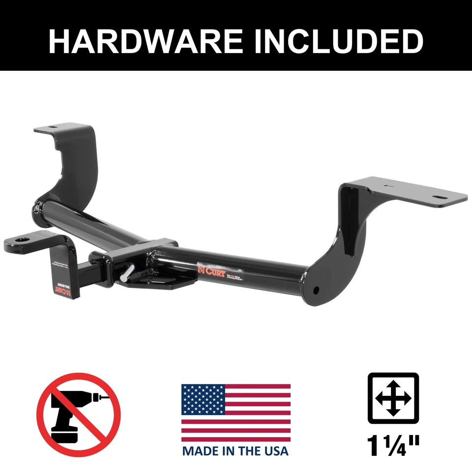Enganche de remolque CURT 2016-2022 Honda HR-V All Class 1, montaje de bola de 1-1/4" Foto 1 de 4