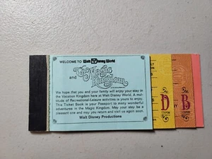 Vintage Disneyland theme park ticket coupon book collectible Used 2 ticket Adult - Picture 1 of 7