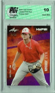Blaze Jordan 2020 Leaf HYPE! #43 Purple SP, Only 10 Ever Made Rookie Card PGI 10 - Picture 1 of 1