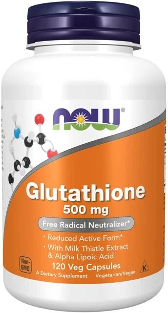 NOW Foods Glutathione Vitamin Capsule - NOW-00176 (120 Count)
