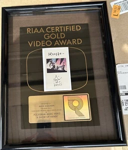 Rush A Show Of Hands GOLD RIAA Award Geddy Lee Alex Lifeson Neil Peart - Bild 1 von 1