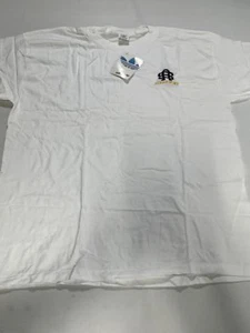 Mens Vintage Adidas Sport White Athletic T Shirt OLD NEW - Picture 1 of 3