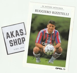 Ruggiero Rizzitelli Autogrammkarte FC Bayern München 1996-97 Opel Germany Munich - Bild 1 von 1