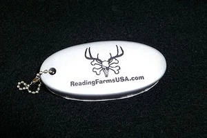 ReadingFarmsUSA.com SILVER Boat boating floating key chain marine float keychain - Picture 1 of 2