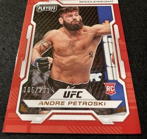 Andre Petroski Bronze 105/299 Playoff Rookie Card 💢 2023 Panini UFC Chronicles