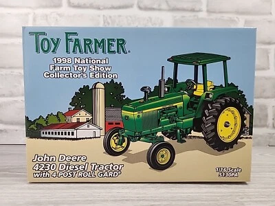 ERTL 5130PA 1:16 John Deere 4230 Diesel Tractor 4-Post Roll Gard 98 National FTS - Image 1 of 4
