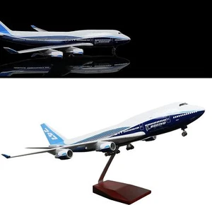 47CM Aircraft 1/150 Scale Air Boeing B747 Plane Airline Model with Light & Wheel - Picture 1 of 15