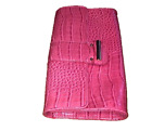 Ann Taylor LOFT Pink Faux Leather Clutch Purse