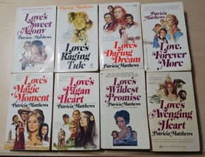 Lot Of 8 Historical Romance Paperback Books By Patricia Mathews - Picture 1 of 2