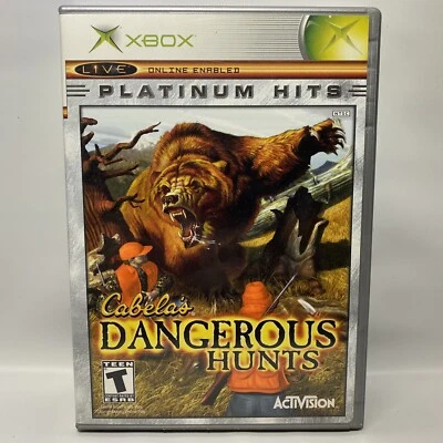 Cabela's Dangerous Hunts Platinum Hits (Microsoft Xbox, 2003) W/ Manuel - Image 1 of 3