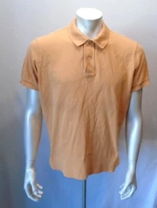 Eddie Bauer Orange Short Sleeve Men's Pique Polo Shirt Size Large - Picture 1 of 5