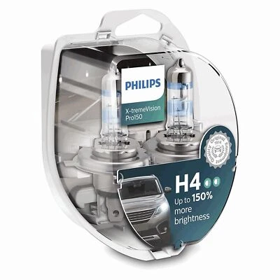 Philips X-tremeVision Pro150 Xtreme Vision Pro 150 Car Headlight Bulbs H4 (Twin) - Image 1 of 4
