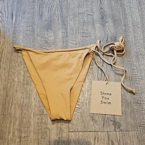 Stone Fox Swim Small Tanga seitlich gebunden Bikinihose neu mit Etikett - Bild 1 von 5