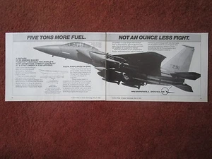 5/1982 PUB MCDONNELL DOUGLAS US AIR FORCE F-15 EAGLE FIGHTER ORIGINAL ANZEIGE - Bild 1 von 1