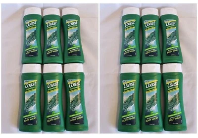 Coast Essentials 翡翠爆裂香味保湿沐浴露 12 盎司 12 件装 — 第 1/3 张图片