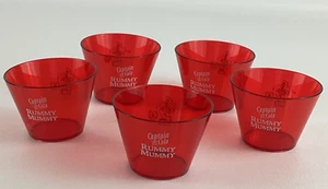 Juego promocional de tazas de cóctel rojas Captain Morgan Barware Captain & Cola Rummy Mummy - Imagen 1 de 6