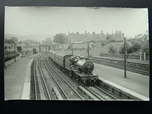 Scotland LARGS RAILWAY STATION Steam Loco 40609 c1950s RP Photocard - Picture 1 of 2