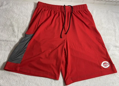 Cincinnati Reds Shorts Size Large Red Tx3 Cool Polyester MLB Cover