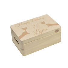 Personalisierte Holzbox zum Geburtstag Weinmotiv Erinnerungsbox Aufbewahrungsbox