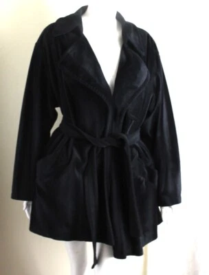 Emanuel Ungaro Liberte 尺寸 M Runs L XL Lagenlook 超大衬里外套夹克 — 第 1/4 张图片