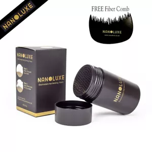 Nanoluxe hair fibers keratin bald patch hair powder with FREE Fiber Comb 25g - Picture 1 of 14