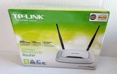 TP-Link TL-WR841N 2.4GHz N300 300Mbps Wireless WiFi Router / AP / Range Extender - Image 1 of 2