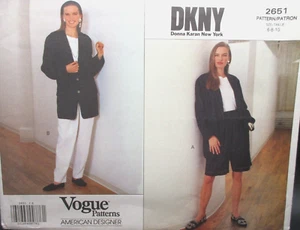 Vogue Diseñador Americano Patrón 2651 Donna Karan Talla 6-8-10 - Imagen 1 de 10