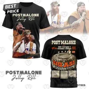 Camiseta Post Malone - Jelly Roll Big Ass Stadium Tour 3D - Imagen 1 de 5