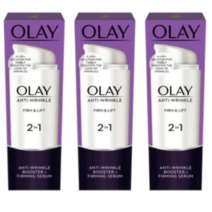 Olay Anti-Wrinkle Firm & Lift 2 in 1 Serum 50ML x 3 - Picture 1 of 7