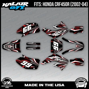 Graphics Kit for Honda CRF450R (2002-2004) prime Series - Red - Picture 1 of 4