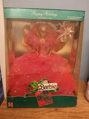 Barbie Navidad Vintage Felices Fiestas Edición Especial 1990 Foto 1 de 2