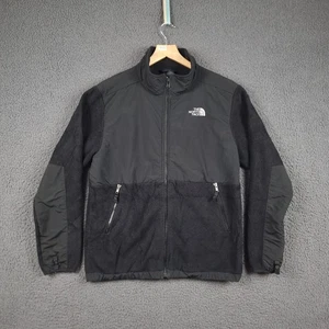 THE NORTH FACE Jacket Boys XL 18 20 Years Black Denali Fleece Polartec Full Zip - Picture 1 of 15