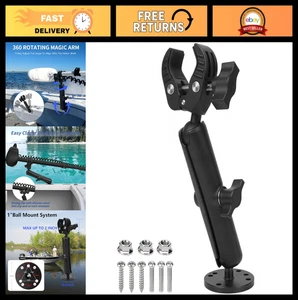 Trolling Motor Stabilizer Mount Support, 360° Adjustable, Fits 0.6"-2" Bars, Red - Bild 1 von 8