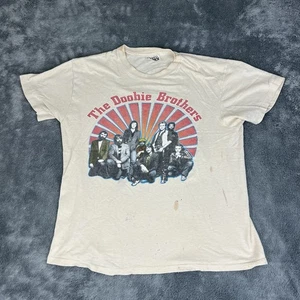 Vintage The Doobie Brothers T-Shirt Large Hanes 80s Music - Picture 1 of 12