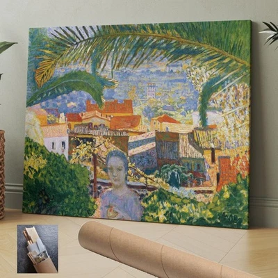 Francia Pierre Bonnard Palmera Paisaje LIENZO ARTE DE PARED 30x24 pulgadas Foto 1 de 4