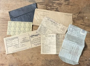Lotto Libri Razione Guerra WW2 con Francobolli Razione Benzina Porta Coupon Minnesota - Foto 1 di 11