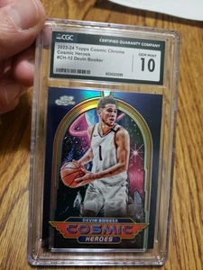 2023-24 Topps Cosmic Chrome Cosmic Heroes Devin Booker Case Hit SSP CGC 10 Pop 1 - Picture 1 of 3