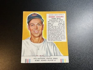 1953 Red Man Tobacco All-Star Team - National League Series Bobby Adams #2 - Bild 1 von 2