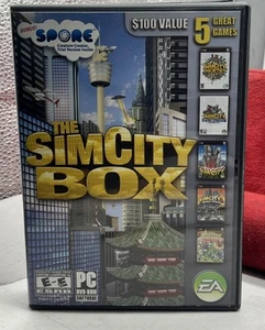 SimCity Box (PC, 2008) NOS CIB COMPLETE 4 Discs Open Box - Picture 1 of 13