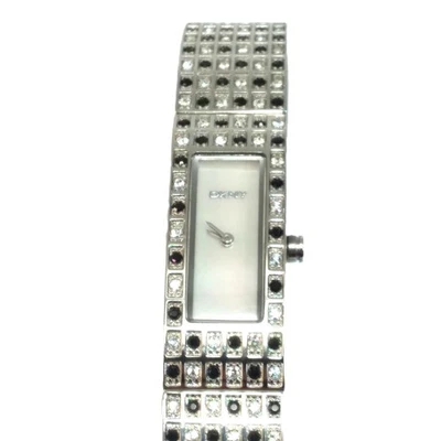 NEW DKNY Womens Watch Swarovski Crystals Checkered Band Mother of Pearl Face - Image 1 of 4