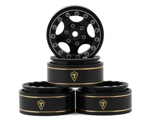 TREAL TSCX24-44 Treal Hobby Type B 1.0" 5-Spoke Beadlock Wheels (Black/Black)... - Picture 1 of 1